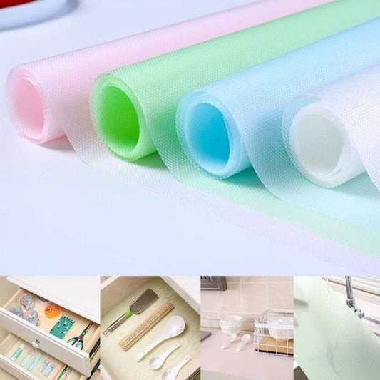 Silicone Waterproof Fridge Shelf Liners & Drawer Mats for Cabinets & Countertops