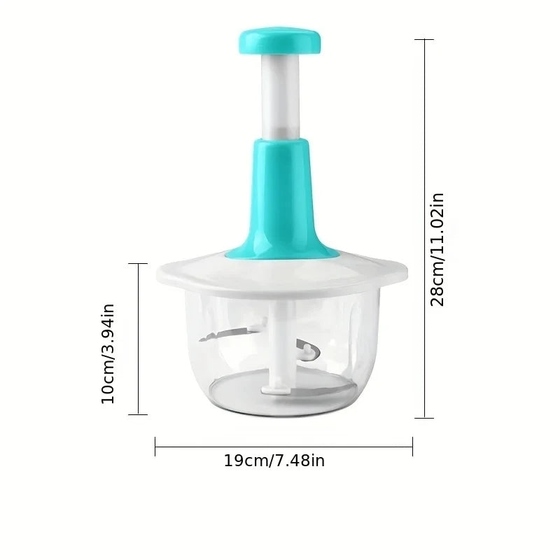 1.5L/2L Manual Hand Push Chopper & Multifunctional Mixer
