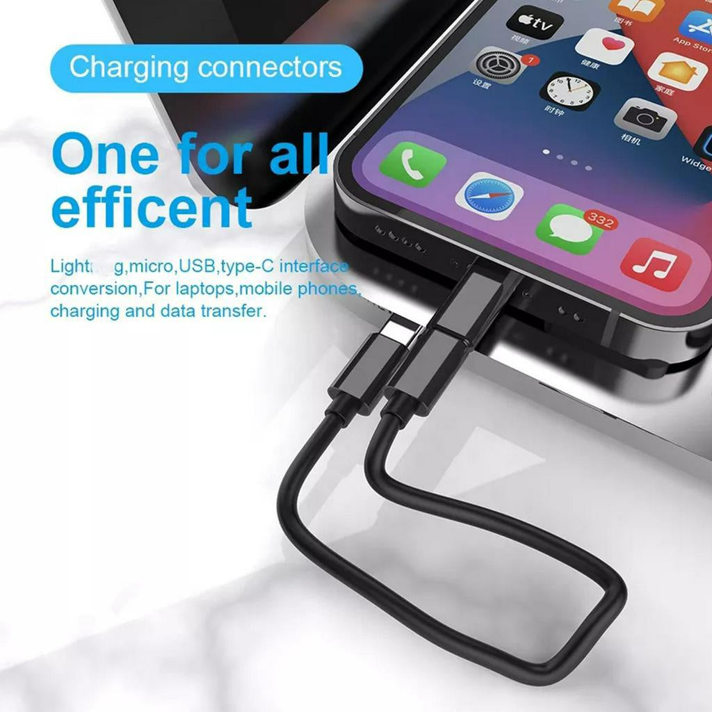 Multifunctional 60W Fast Charging Data Cable Storage Box with Mobile Stand