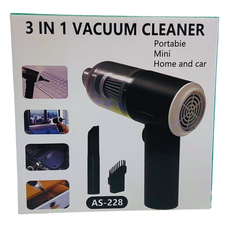 3-in-1 Portable Wireless Vacuum Cleaner, Air Duster & Air Pump