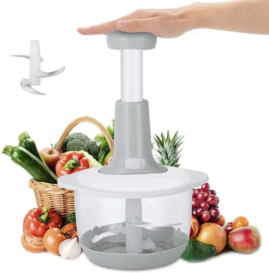 1.5L/2L Manual Hand Push Chopper & Multifunctional Mixer