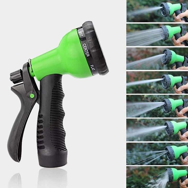 50FT Expandable Garden Hose with 7-Mode Water Spray Nozzle