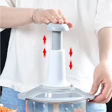 1.5L/2L Manual Hand Push Chopper & Multifunctional Mixer