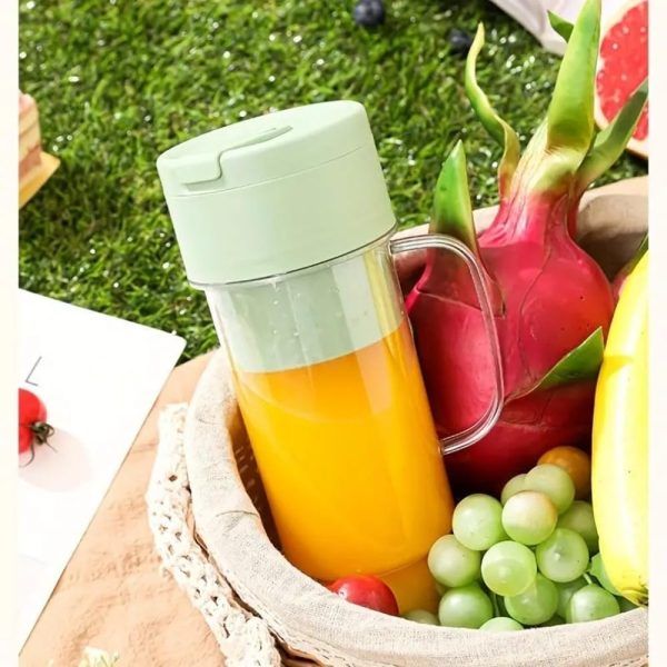 2 In 1 Mini USB Rechargeable Juicer & Crusher Mug with 6 Blades