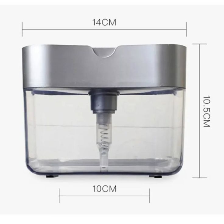 2-in-1 Soap Dispenser Pump with Sponge Holder for Kitchen Sink for Easy Dishwashing