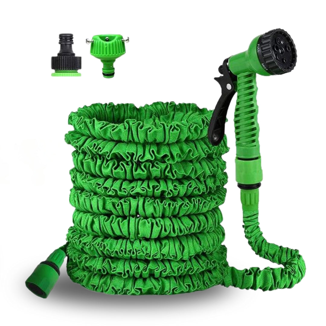 50FT Expandable Garden Hose with 7-Mode Water Spray Nozzle