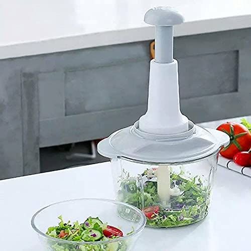 1.5L/2L Manual Hand Push Chopper & Multifunctional Mixer