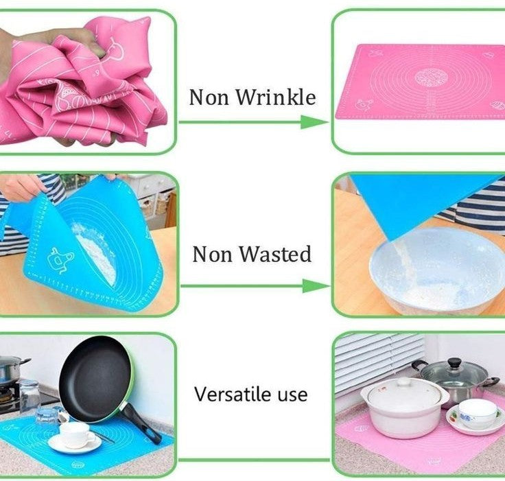 Non-Stick Silicone Roti Maker Mat & Baking Sheet for Kitchen