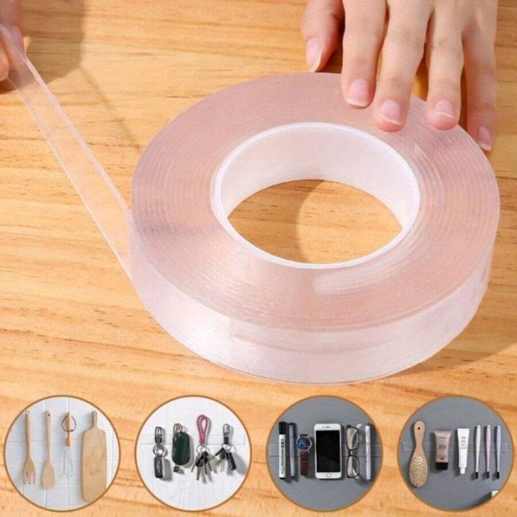 Washable 3/5 Meter Nano Double-Sided Transparent Adhesive Tape