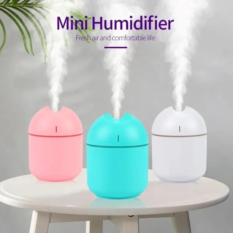 3-in-1 USB Portable Air Humidifier with LED Light 260ml | Mini Air Freshener