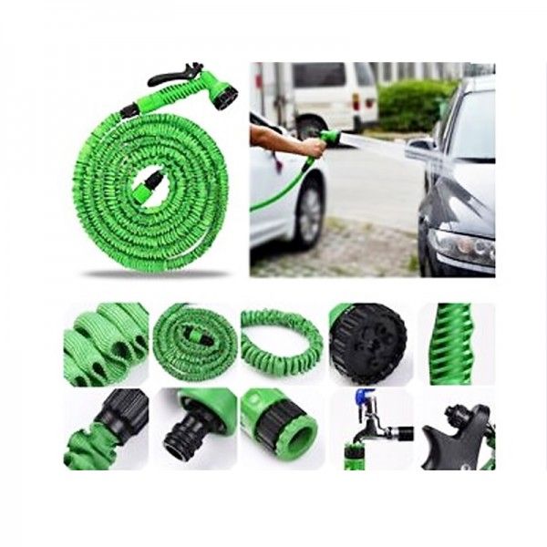 50FT Expandable Garden Hose with 7-Mode Water Spray Nozzle
