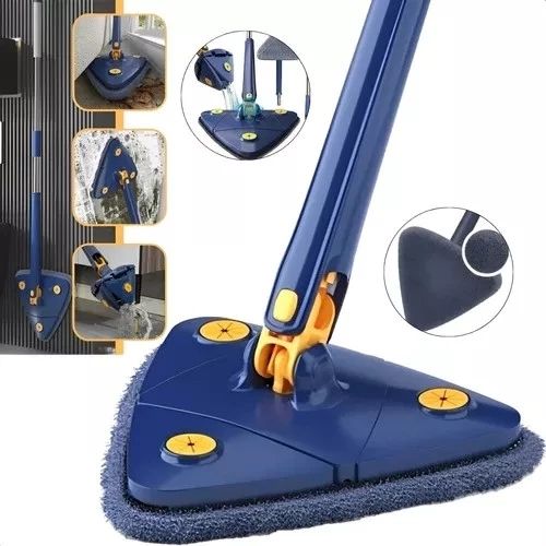360° Rotatable Triangle Mop with Extendable Long Handle