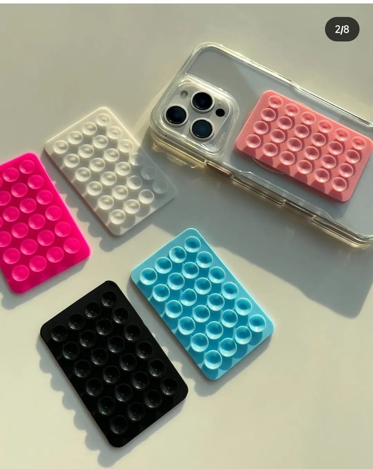 Reusable Silicone Stick & Grip Suction Cup Phone Holder