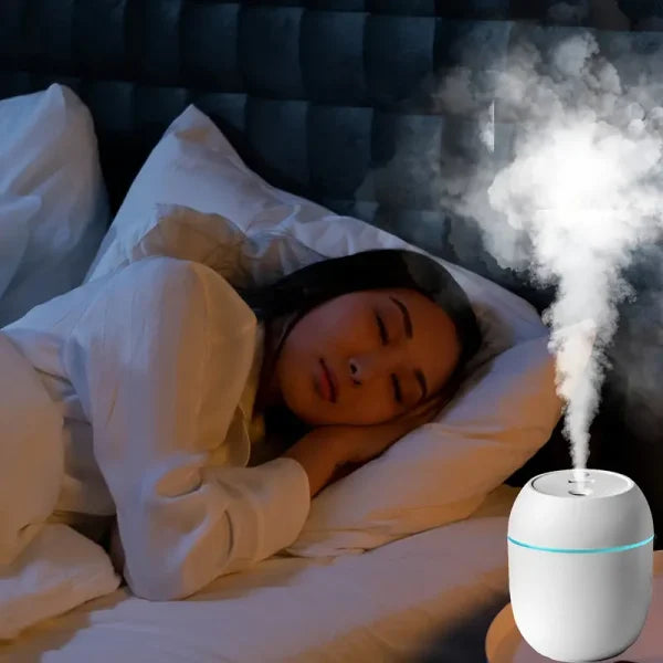 3-in-1 USB Portable Air Humidifier with LED Light 260ml | Mini Air Freshener