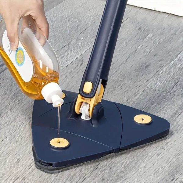 360° Rotatable Triangle Mop with Extendable Long Handle