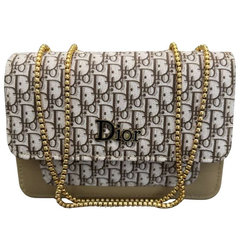 Dior Oblique Canvas Leather Flap Clutch | Luxury Designer Hand Bag