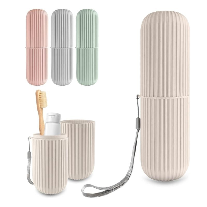 Portable Toothbrush & Toothpaste Travel Storage Case