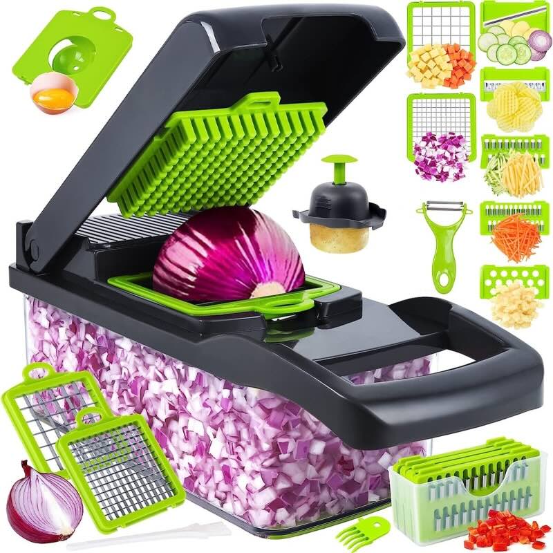16-in-1 Multi-Functional Mandoline Slicer & Vegetable Chopper