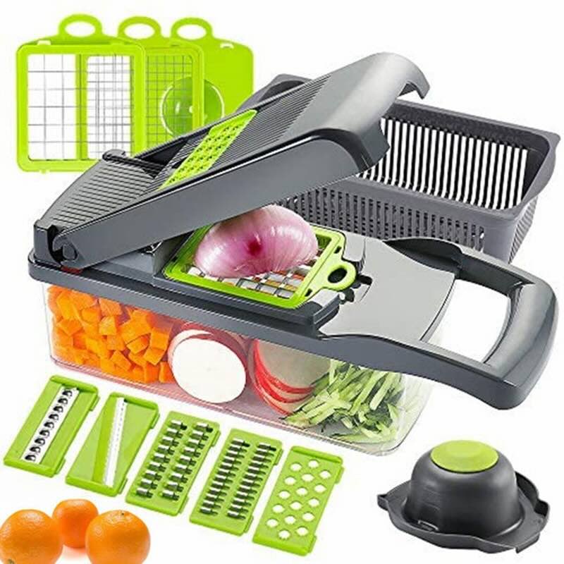 16-in-1 Multi-Functional Mandoline Slicer & Vegetable Chopper