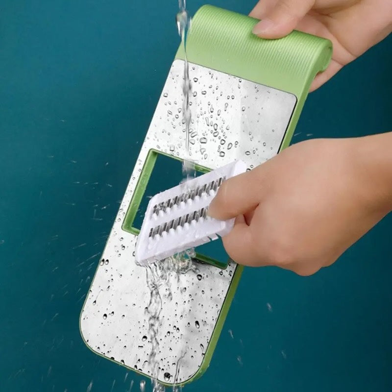 5 Stainless Steel Blades in 1 Vegetable Cutter & Grater