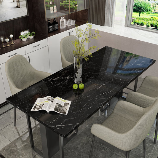 Black Waterproof Marble Self-Adhesive Sheet | 60x200 cm