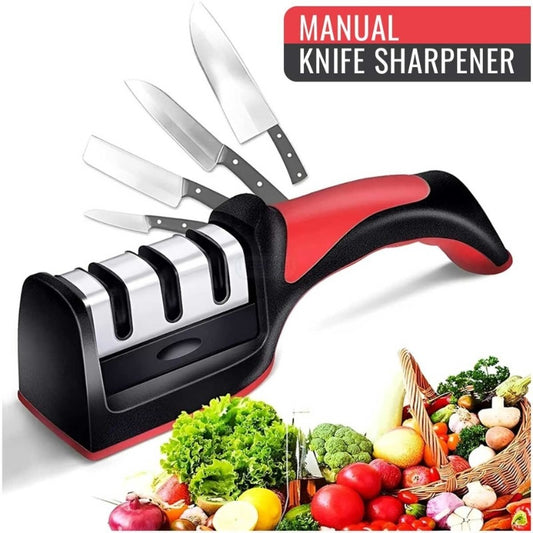 3-in-1 Knife Sharpener Set with Ceramic Peeler for Kitchen
