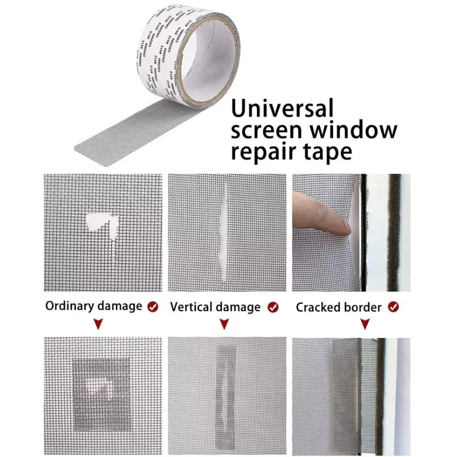 Window Screen/Net Repair Tape 3M Roll | Anti-Insect Mesh Fix Patch
