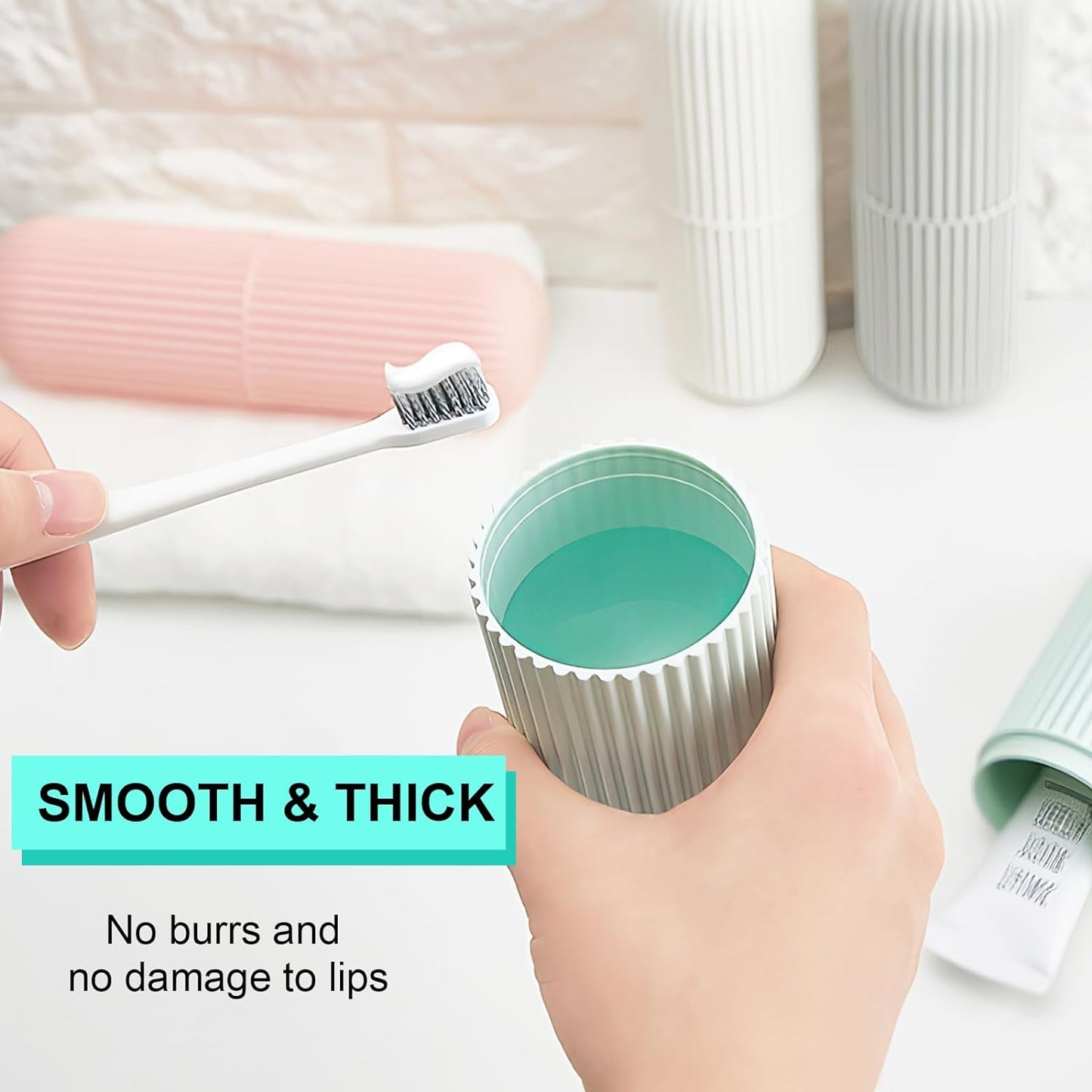 Portable Toothbrush & Toothpaste Travel Storage Case