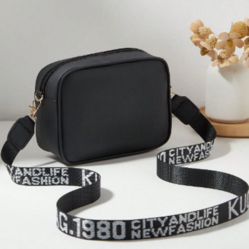 Black Leather Handbag | Stylish Shoulder & Crossbody Girls Bag