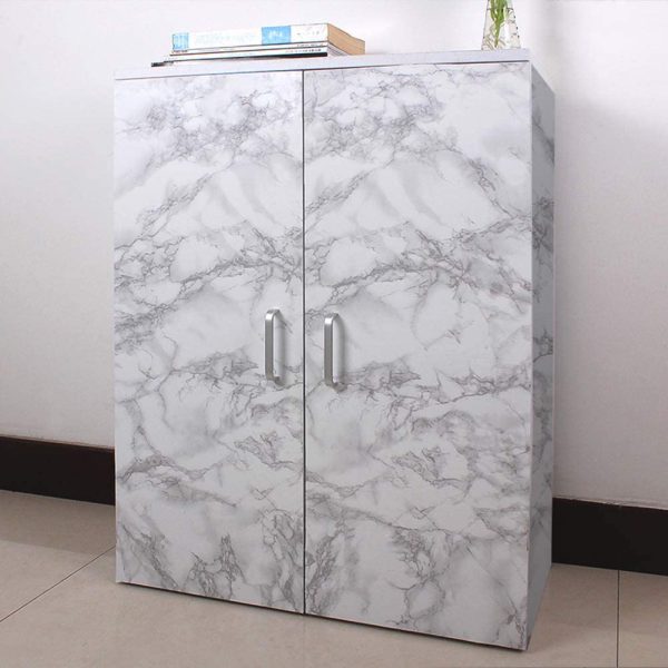 White Waterproof Marble Self-Adhesive Sheet | 60x200 cm