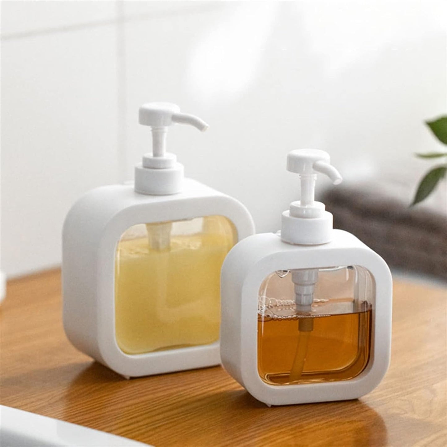 Square Portable Refillable Soap Dispenser Bottle