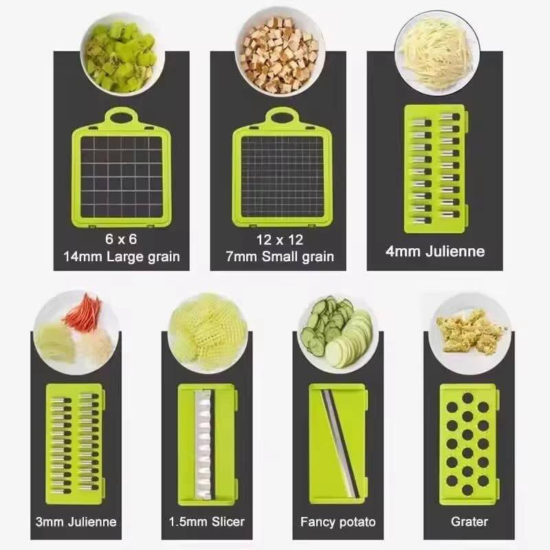 16-in-1 Multi-Functional Mandoline Slicer & Vegetable Chopper