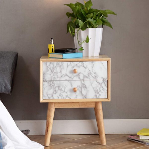 White Waterproof Marble Self-Adhesive Sheet | 60x200 cm