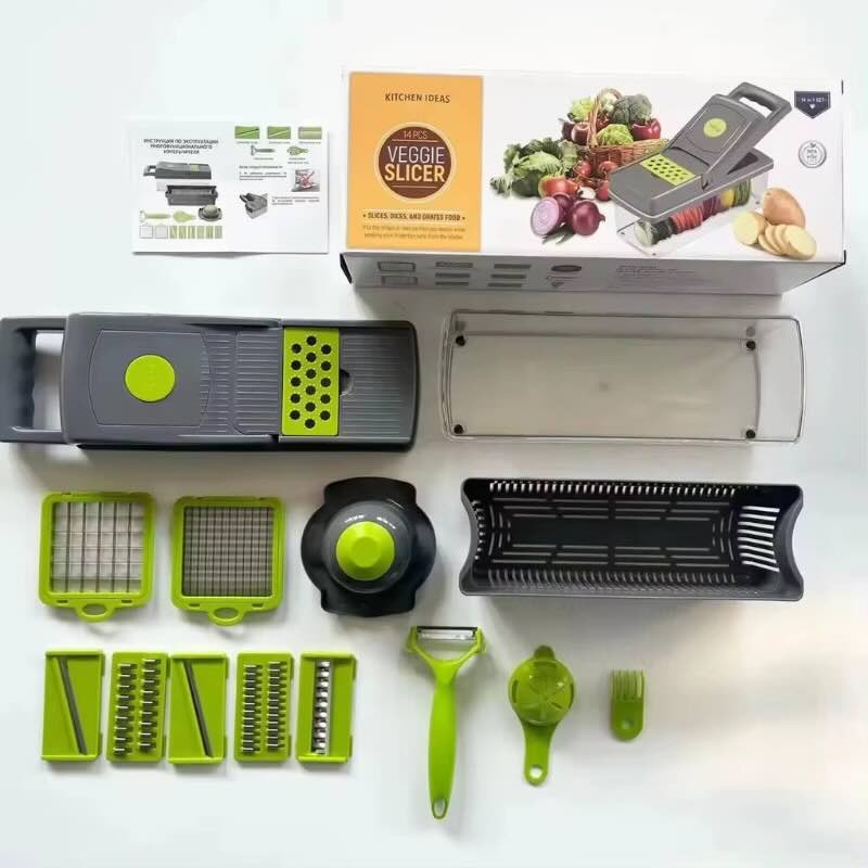 16-in-1 Multi-Functional Mandoline Slicer & Vegetable Chopper
