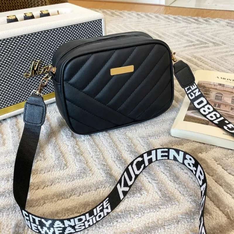 Black Leather Handbag | Stylish Shoulder & Crossbody Girls Bag