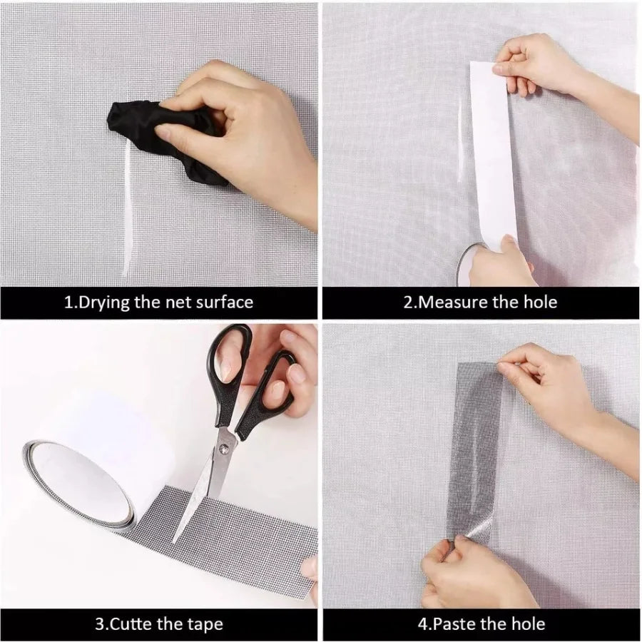Window Screen/Net Repair Tape 3M Roll | Anti-Insect Mesh Fix Patch
