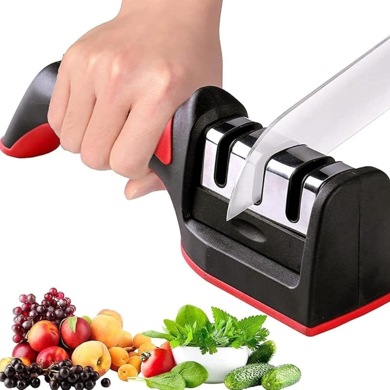3-in-1 Knife Sharpener Set with Ceramic Peeler for Kitchen