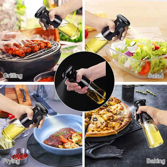 200ml Plastic Glass Cooking Oil Sprayer & Vinegar Spray Bottle