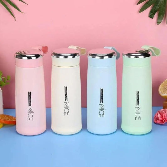 Nice Mini Flask Glass Water Bottle with Vacuum Insulation 400ml