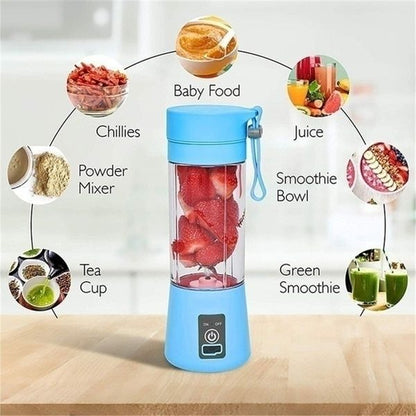 Portable Powerful 6 Blades USB Rechargeable Blender/Juicer