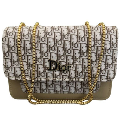 Dior Oblique Canvas Leather Flap Clutch | Luxury Designer Hand Bag