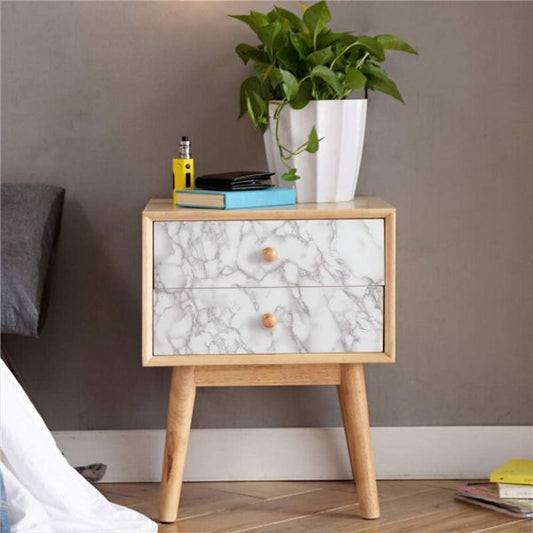 White Waterproof Marble Self-Adhesive Sheet | 60x200 cm