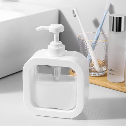 Square Portable Refillable Soap Dispenser Bottle